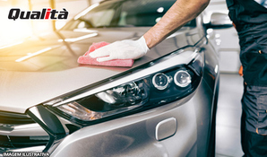 Polimento com cera carnaúba com lavação externa e interna na Qualita Estética Automotiva em até 18 vezes no cartão*, válido para todos os tipos de carros