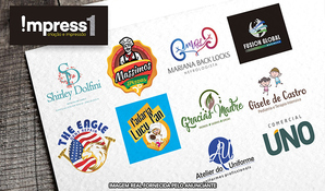 Sua marca em destaque! Criação de logotipo exclusivo + manual de identidade visual + 1000 unidades de cartões de visita, na Gráfica Impress1, válido de segunda a sexta