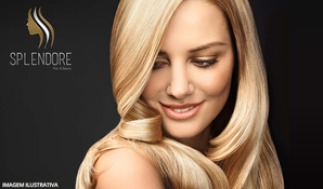 Lavado com banho de cristal (hidratação e brilho) + escova e corte bordado na Splendore Hair & Beauty, válido de terça a sábado