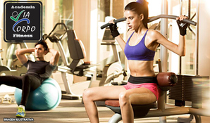 Plano trimestral! 3 meses de treino de musculação com horário livre na academia Via Corpo, válido de segunda a sexta