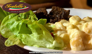 Direto da Itália para sua mesa! Sequência de massas, risotos e carnes com sobremesas na Cantina Fratello´s, válido de quarta a sexta