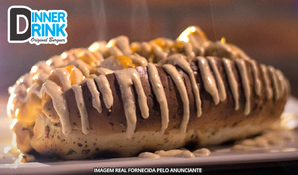 Delicioso subs dinner de filé mignon + mini fritas no Dinner Drink em Içara, válido de sexta a domingo para consumo no local
