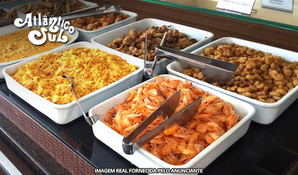 Mar Grosso - Laguna! Buffet livre de frutos do mar, carnes, pratos quentes, saladas e sobremesas no Hotel e Restaurante Atlântico Sul, válido aos sábados e domingos