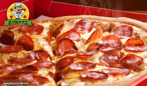 Perfeito para toda a família! Pizza gigante 16 fatias na Alcapone's Pizzaria da grande próspera para retirada no local, válido de terça a sexta
