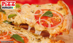 Que tal uma Pizza pra hoje?! Pizza grande de 12 fatias na PizzBurger no centro de Criciúma, válido de domingo a quinta para retirada no local ou tele-entrega*