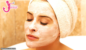 Limpeza de pele profunda com extração de cravos e espinhas + cauterização e hidratação facial + máscara rejuvenescedora + drenagem e massagem facial + peeling de brasão + luz de alta frequência