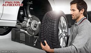 Segurança em primeiro lugar! Geometria computadorizada, balanceamento e rodízio de pneus com check up de suspensão, escapamento e freios na Pneuton Autocenter