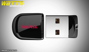 Salve todos os teus arquivos! Pen drive sandisk 16g na Watts Informática, válido de segunda a sábado