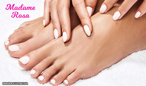 Qual é a cor do esmalte pra hoje?! 1 manicure + 1 pedicure na Madame Rosa no centro de Criciúma no Bortoluzzi Center, válido de terça a sexta