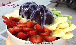 Gente que ama açaí! Pote de 480g de açaí no Dr. Frozzen do Container Food Park, valido de quarta a segunda