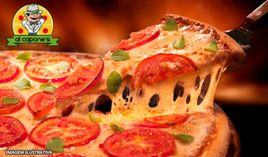 Perfeito para toda a família! Pizza gigante 16 fatias na Alcapone's Pizzaria da grande próspera, válido de terça a sexta para retirada no local