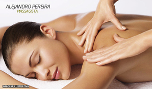 Recarregue sua energia! Massagem relaxante completa ou massagem terapêutica completa no massagista Alejandro Pereira no centro do Rincão a partir de R$ 49,99