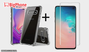 Proteja o seu celular! Capa + película para todos os modelos disponíveis na loja BigPhone no Centro de Criciúma, válido de segunda a sexta