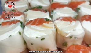 Buffet livre de sushis com uma enorme variedade acompanhado de pratos quentes no Sakura Sushi, válido de quarta a domingo