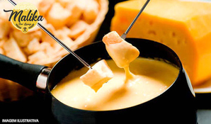 Exclusivo em Criciúma! Fondue de queijo com acompanhamentos de calabresa, frango, carne e batata frita para 2 pessoas no Malika Bar Lounge, válido de terça a domingo