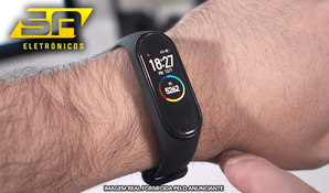Para os apaixonados por pulseira fitness inteligente! Mi Band 4 na SA Eletrônicos e Smartphones, válido de segunda a sábado