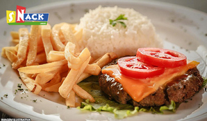 O inigualável sabor do Snack presente no seu almoço! Buffet livre de carnes, pratos quentes, saladas e sobremesas no Snack Lanches, válido de segunda a sexta