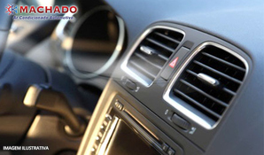 Higienização de ar condicionado com filtro de cabine + checklist de 30 itens no Machado Ar Condicionado Automotivo, válido de segunda a sexta