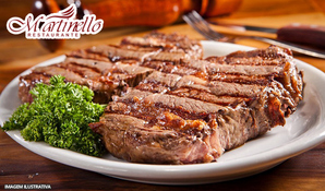 Desde 1985! Bife na chapa de contra filé + acompanhamentos para 2 pessoas no Restaurante Martinello, válido de quarta sexta para consumo no local