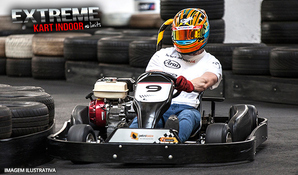 É hora de reunir a galera! Muita adrenalina no Extreme Kart Indoor No Limits em anexo ao Nações Shopping válido de segunda a sexta