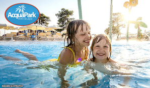 Diversão garantida para toda família! Entrada do parque aquático Acqua Park no Morro da Lagoa em Urussanga, válido de quarta a sexta