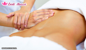 Pacote corporal completo com 8 sessões: endermo, massagem modeladora, manta térmica, pump up, esfoliação corporal e ultrassom na Leidiane Marcos