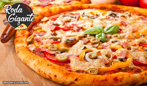Praia do Rosa/Imbituba: Rodízio de pizzas salgadas e doces com mais de 40 opções na Pizzaria Roda Gigante com forno a lenha, válido de segunda a segunda