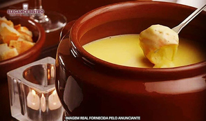 Florianópolis - Lagoa da Conceição: Sequência de Fondue com queijo, carne na pedra e chocolate no Elegante Fondue
