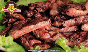 Picanha xadrez + 1 acompanhamento com porção de batata fritas para 2 pessoas na Choperia Santo Boteco, válido de segunda a segunda para consumo no local