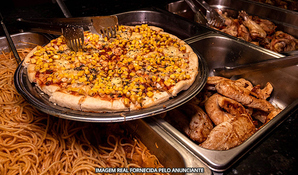 RESTAURANTE CENTRAL PARK: almoço buffet livre com pratos quentes, carnes e variedade de saladas