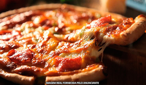 FAMÍLIA ROSSO RESTAURANTE E PIZZARIA: pizza gigante com 45cm e 16 fatias, válido de segunda a domingo exclusivamente para retirada no local