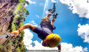 ECO PARQUE CIA E AVENTURA: arena de salto com blob jump livre, tirolesa, bungee jump ou passeio de quadriciclo em Nova Roma do Sul - RS (a partir de R$ 49,00)