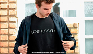 SANTODEUS: camisetas unissex personalizadas com a escrita em gratidão, acredite e abençoada/o, com frete grátis*