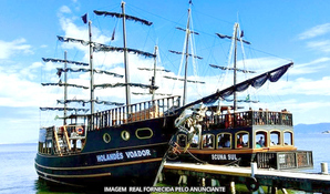 SCUNA PASSEIOS MARÍTIMOS: 5h de passeio no barco pirata visitando os mares de Florianópolis - SC