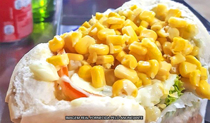 JORGINHO LANCHES: 2 x-saladas com meia porção de batata frita