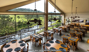 CHURRASCARIA CASCATA: almoço buffet livre com sequência de grelhados, pratos quentes, saladas e sobremesas na Serra do Rio do Rastro - SC