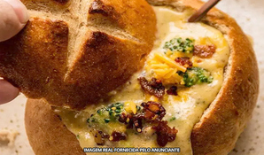 RISTORANTE PIATO DE PARMA: sopa servida em pão caseiro italiano