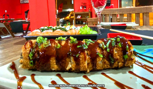 TAKKAY SUSHI: sequência de enrolados uramaki, hossomaki, futomaki, hots salgados e doces em Ponta das Canas
