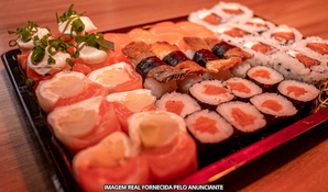 SUSHI HOUSE TANOSHII: combinado de 32 ou 34 peças de sushis