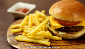 GARTEN PUB: smash burguer com batata frita ou smash burguer com batata frita e chopp pilsen de 300ml