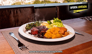 FAMÍLIA ROSSO RESTAURANTE E PIZZARIA: ALMOÇO sistema buffet livre com saladas, frios, massas, carnes, pratos quentes, pratos vegetarianos e sobremesas, válido de TERÇA A SEXTA