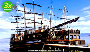 SCUNA PASSEIOS MARÍTIMOS: 5h de passeio no barco pirata visitando os mares de Florianópolis - SC