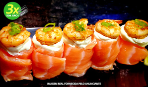 JENSAI SUSHI: buffet livre de sushis, entrada e hots salgados e doces na mesa ou especial livre, entrada, hots salgados e doces na mesa e 10 peças de sashimi ou temaki