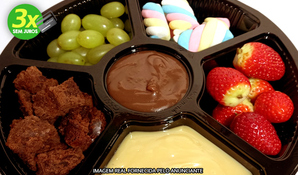 DELÍCIAS DA MAMMA: kit fondue chocolate uau + cartão, para retirada no local ou entrega