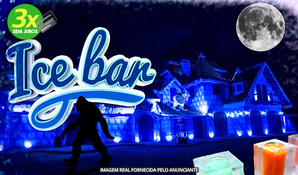 ICE BAR MUNDO GELADO DO CAPITÃO: ingresso infantil, adulto ou idoso com direito a 2 drinks
