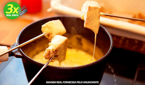 RISTORANTE PIATO DE PARMA: sequência completa de fondue (queijo, carne e chocolate)