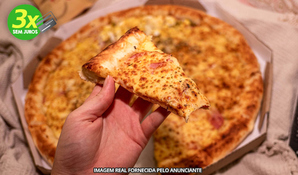 CLAUB'S LANCHES: pizza gigante com 45cm e 16 fatias para retirada no local ou tele-entrega*