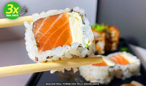 BONSAI TEPPANYAKI E SUSHI: buffet livre premium de sushis com 5 peças de sashimi, ceviche ou temaki, na beira mar do Balneário Rincão