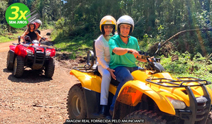 JM AVENTURA: passeio de quadriciclo para 2 pessoas com muita aventura e adrenalina em até 10 km de trilha em Canela